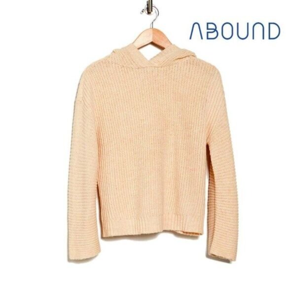 ABOUND Women's Cozy Ribbed Knit Hoodie Pullover Sweater NWT‎ - Picture 3 of 9